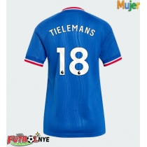 Camiseta Manchester United Youri Tielemans #18 Visitante Equipación para mujer 2026-27 manga corta